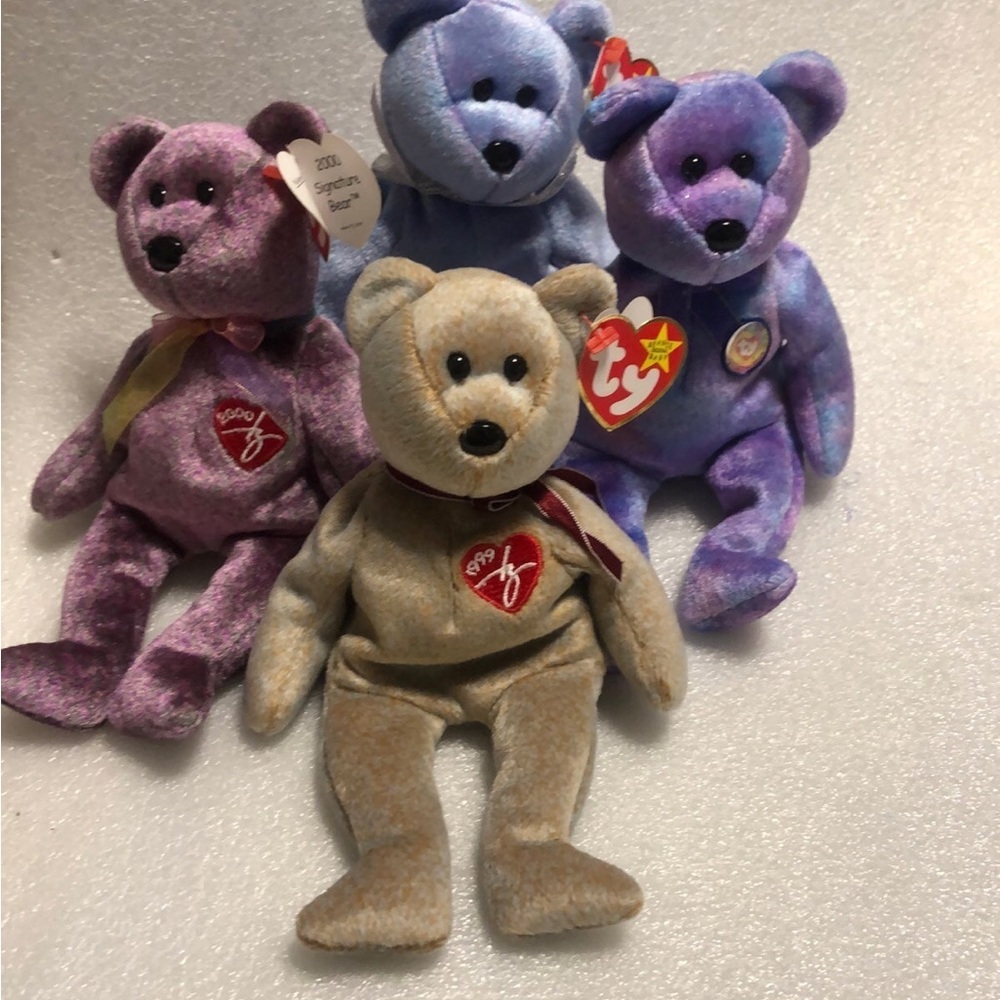 Ty Beanie Babies- 4 collectible.